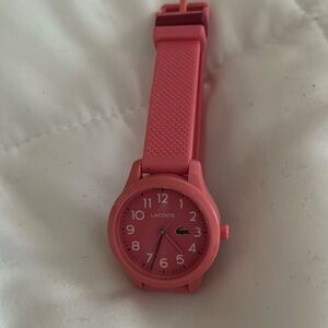 Pink Lacoste watch women